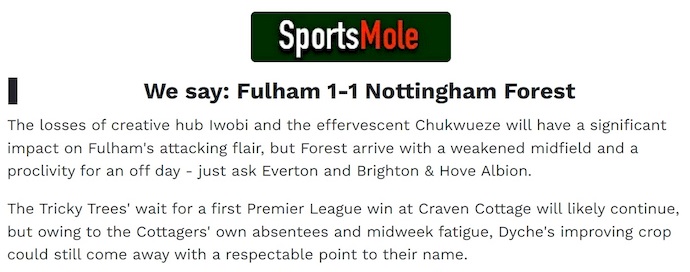 Chuyên gia Tony Ansell dự đoán Fulham vs Nottingham, 3h00 ngày 23/12 - Ảnh 1