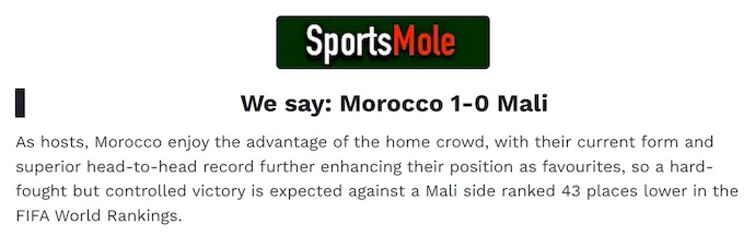 Chuyên gia Tony Ansell dự đoán Morocco vs Mali, 3h00 ngày 27/12 - Ảnh 1