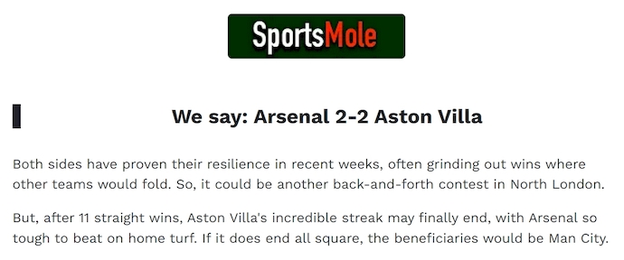 Chuyên gia Tony Ansell dự đoán Arsenal vs Aston Villa, 3h15 ngày 31/12 - Ảnh 1