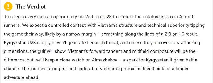 Chuy&ecirc;n gia Liam Duckstein dự đo&aacute;n U23 Kyrgyzstan vs U23 Việt Nam, 21h00 ng&agrave;y 9/1 - Ảnh 1