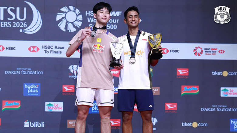 Tay vợt chủ nh&agrave; thắng &aacute;p đảo tại chung kết Indonesia Masters 2026 - Ảnh 1