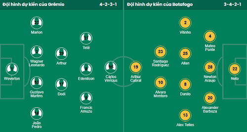 Nhận định, soi kèo Gremio FBPA vs Botafogo - Ảnh 1