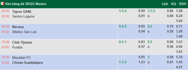 Nhận định, soi kèo Tigres UANL vs Santos Laguna, 8h00 ngày 7/2: Vùi dập - Ảnh 1