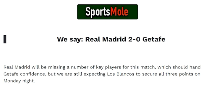 Chuyên gia Tony Ansell dự đoán Real Madrid vs Getafe, 3h00 ngày 3/3 - Ảnh 1