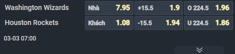 Nhận định b&oacute;ng rổ Washington Wizards vs Houston Rockets, 07h00 ng&agrave;y 3/3: Đỉnh đ&aacute;y đối đầu - Ảnh 6
