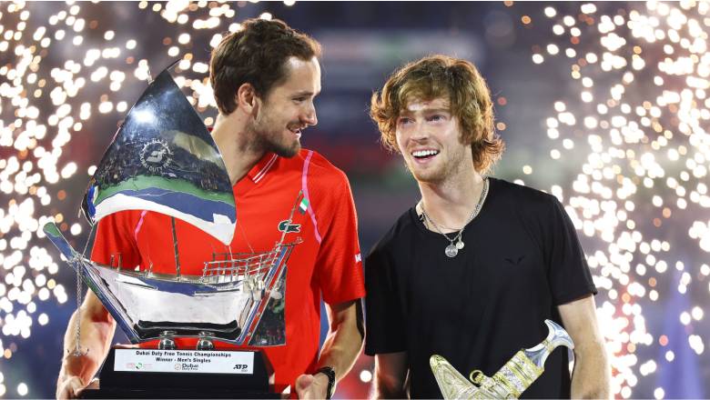 Medvedev và Rublev rời Dubai, kịp dự Indian Wells Masters 2026 - Ảnh 1