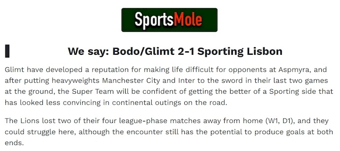 Chuy&ecirc;n gia Tony Ansell dự đo&aacute;n Bodo Glimt vs Sporting, 3h00 ng&agrave;y 12/3 - Ảnh 1