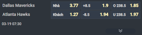 Nhận định b&oacute;ng rổ Dallas Mavericks vs Atlanta Hawks, 07h30 ng&agrave;y 19/3: Thắng kẻ tệ nhất - Ảnh 2