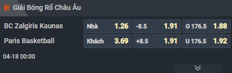 Nhận định b&oacute;ng rổ Zalgiris Kaunas vs Paris, 00h00 ng&agrave;y 18/4: Chốt v&eacute; play-off - Ảnh 3