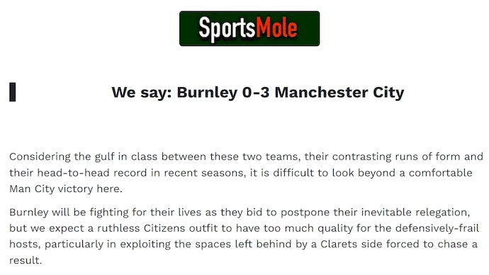 Chuy&ecirc;n gia Tony Ansell dự đo&aacute;n Burnley vs Man City, 2h00 ng&agrave;y 23/4 - Ảnh 1