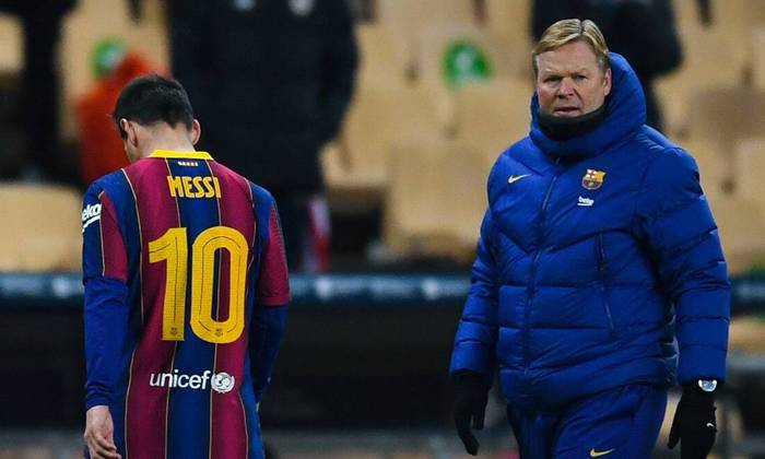 Ronald Koeman bi quan về khả năng Lionel Messi ở lại Barcelona
