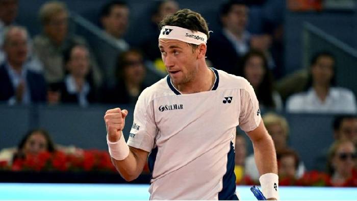 Casper Ruud lần đầu vào chung kết Madrid Open, tranh cúp với Jack Draper 