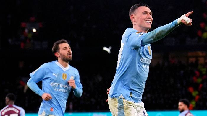 Phil Foden lập hat-trick, Man City vùi dập Aston Villa