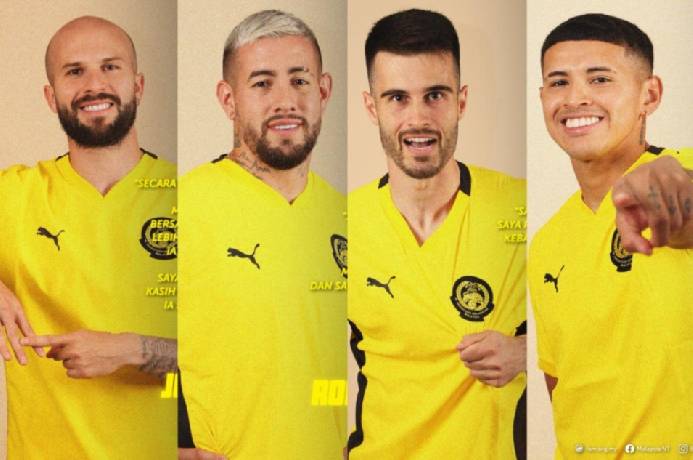 Malaysia công bố 5 cầu thủ nhập tịch trước trận gặp tuyển Việt Nam