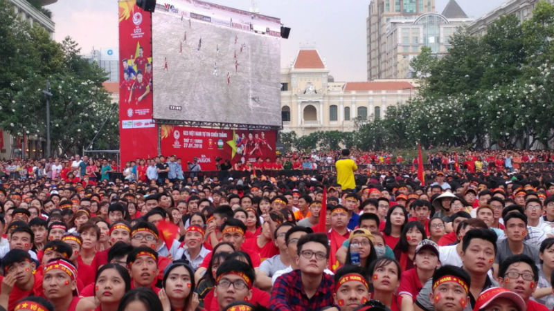 Những địa điểm offline m&agrave;n h&igrave;nh lớn xem trực tiếp Việt Nam vs Th&aacute;i Lan