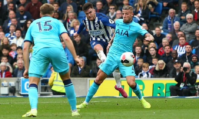 Kết quả tỷ số Brighton vs Tottenham, vòng 8 Ngoại hạng Anh