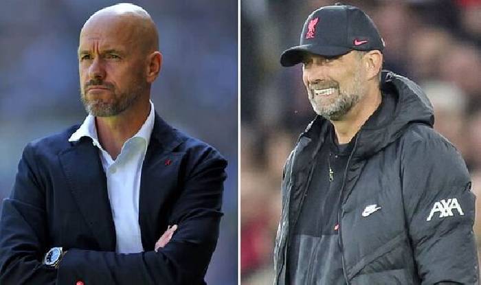 Thành tích tệ của Jurgen Klopp khi đối đầu với MU và Ten Hag