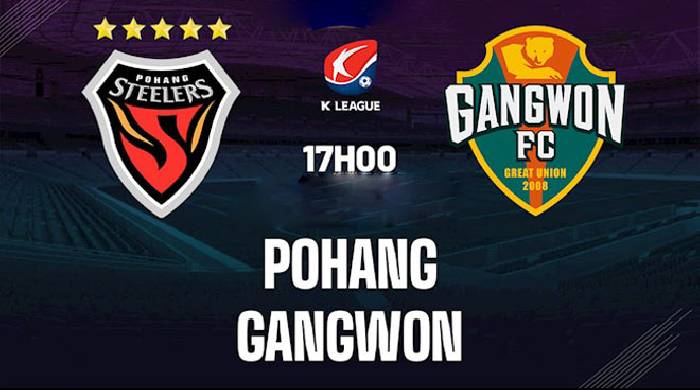 Link xem trực tiếp Pohang Steelers vs Gangwon, 17h ng&agrave;y 6/8