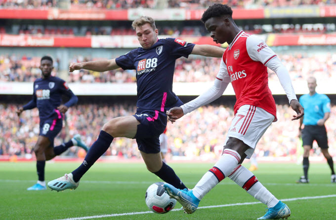 Arsenal 1-0 Bournemouth: Luiz đưa Pháo thủ vào top 3