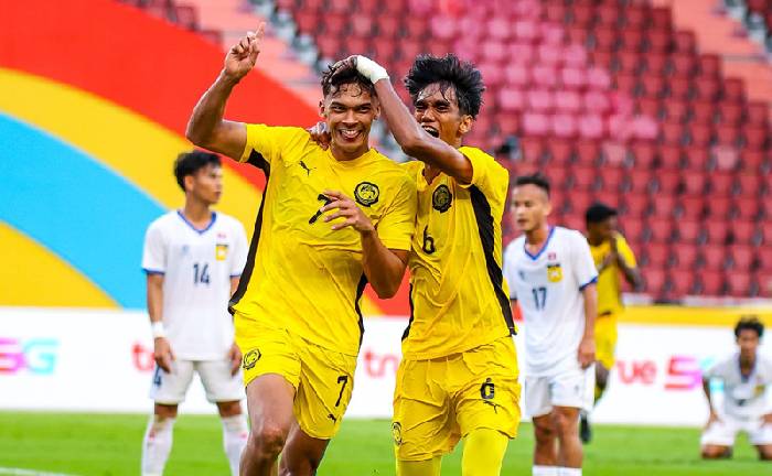 U22 Malaysia vùi dập Lào, đẩy Việt Nam vào thế khó ở SEA Games 33