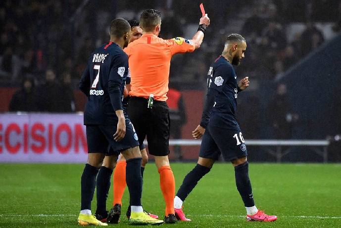 PSG mất Neymar 2 trận vì án treo giò