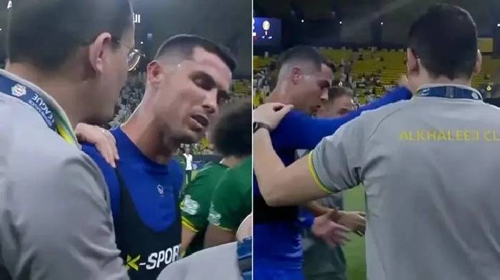 Ronaldo lại mất kiểm soát, hành xử thiếu chuyên nghiệp ngay trên sân