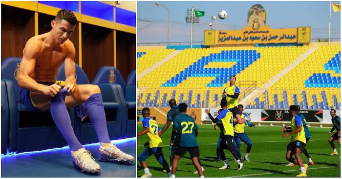 Sao Al Nassr hết lời chế nhạo Ronaldo ngay sau buổi tập đầu tiên