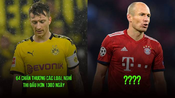 5 ông hoàng 'chấn thương' của thế kỷ 21: Marco Reus vẫn thua xa top 1