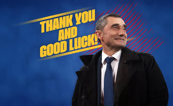 Barcelona chính thức sa thải HLV Ernesto Valverde