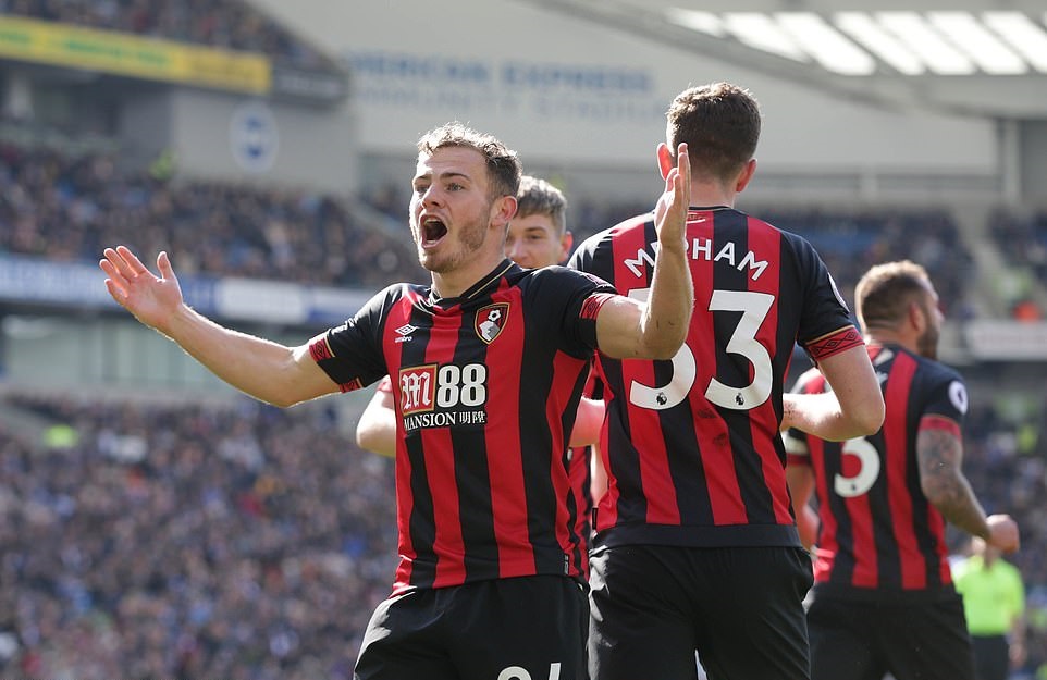 Video Brighton 0-5 Bournemouth (Premier League, Ngoại hạng Anh vòng 34)
