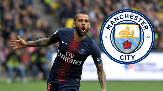 Dani Alves tái ngộ Pep Guardiola ở Man City?