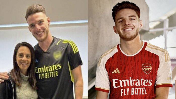 Xuất hiện hình ảnh đầu tiên của Declan Rice trong màu áo Arsenal