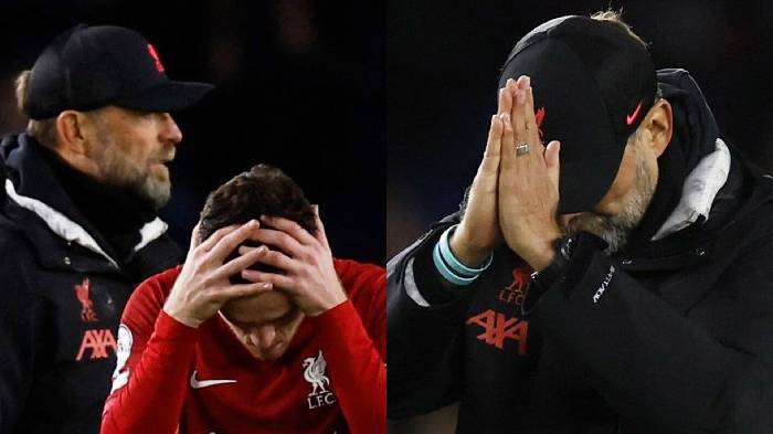 Klopp thừa nhận thua Brighton là trận đấu tệ nhất trong đời