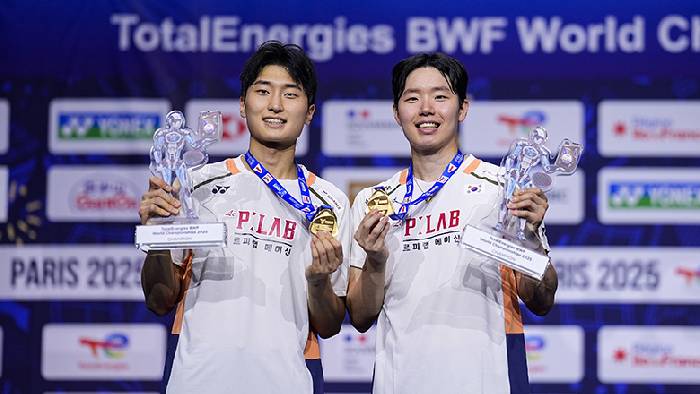 Link xem cầu lông BWF World Tour Finals 2025 ngày 3 Kim Won Ho và Seo Seung Jae