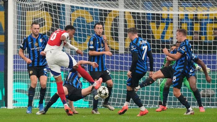 Opta dự đoán vòng 7 cúp C1 châu Âu: Căng thẳng đại chiến Inter vs Arsenal