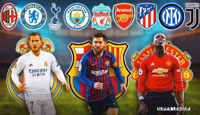 MU, Real, Juventus cam kết gắn bó 23 năm với Super League