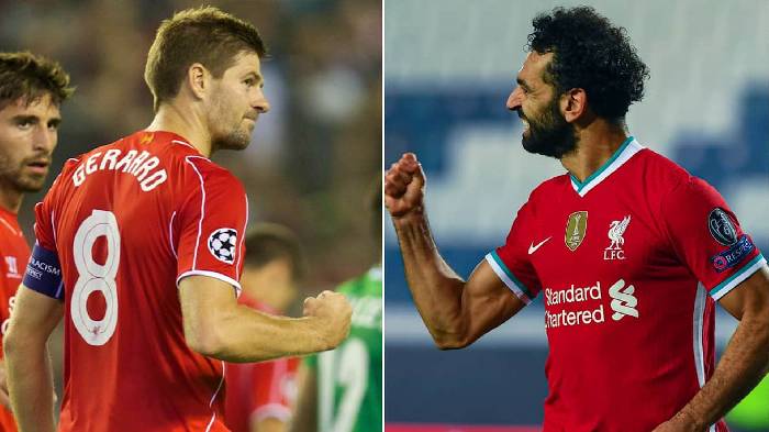 Salah chính thức phá kỷ lục vĩ đại của Gerrard