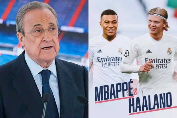  Real Madrid chuẩn bị gần 400 triệu bảng để sắm bộ đôi “Haaland - Mbappe”