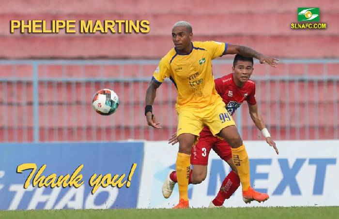 Felipe Martins chia tay SLNA chỉ sau 2 vòng đấu