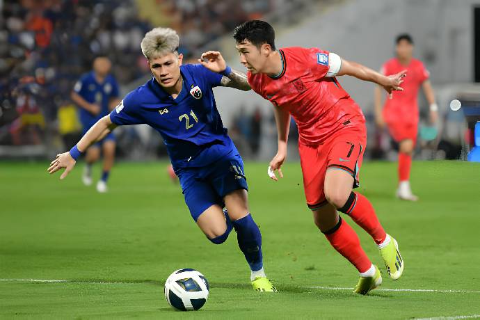 Thái Lan thua đậm trước Hàn Quốc