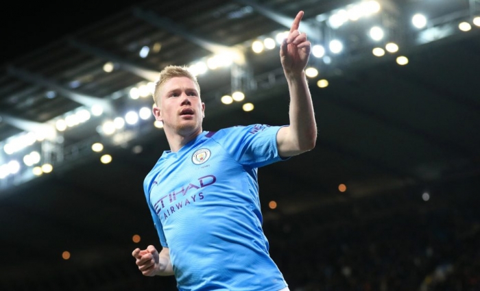 Các danh hiệu Ngoại hạng Anh 2019/20:  Vua kiến tạo De Bruyne