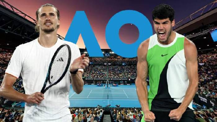 Link trực tiếp tennis Alcaraz vs Zverev - Bán kết Úc Mở rộng, 10h30 ngày 30/1