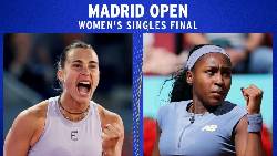 Xem Chung kết Madrid Open 2025 - Sabalenka vs Gauff ở đâu, trên kênh nào?