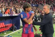 Lamine Yamal nổi cáu khi đồng đội ghi bàn