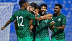 U23 Saudi Arabia tập các pha cố định để ngăn ngừa mối hiểm hoạ bóng chết từ Việt Nam