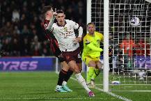 Haaland lại tịt ngòi, Man City nhọc nhằn hạ Bournemouth, theo sát Liverpool