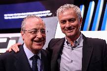 Mourinho 'tái ngộ' với huyền thoại Real Madrid tại Roma