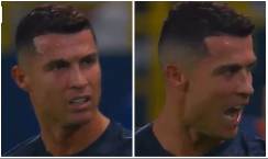 Ronaldo nổi điên ngay trên sân, quát thẳng mặt trọng tài