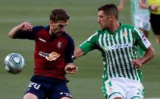 Lịch phát sóng trực tiếp bóng đá 1/2: Real Betis vs Osasuna