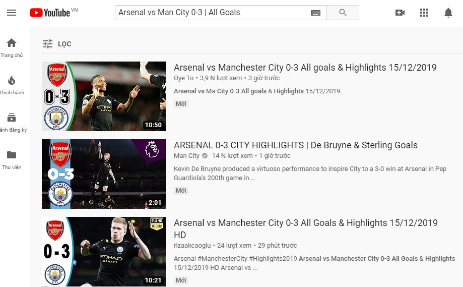 Xem lại Arsenal vs Man City ở đâu? (Premier League, Ngoại hạng Anh vòng 17)